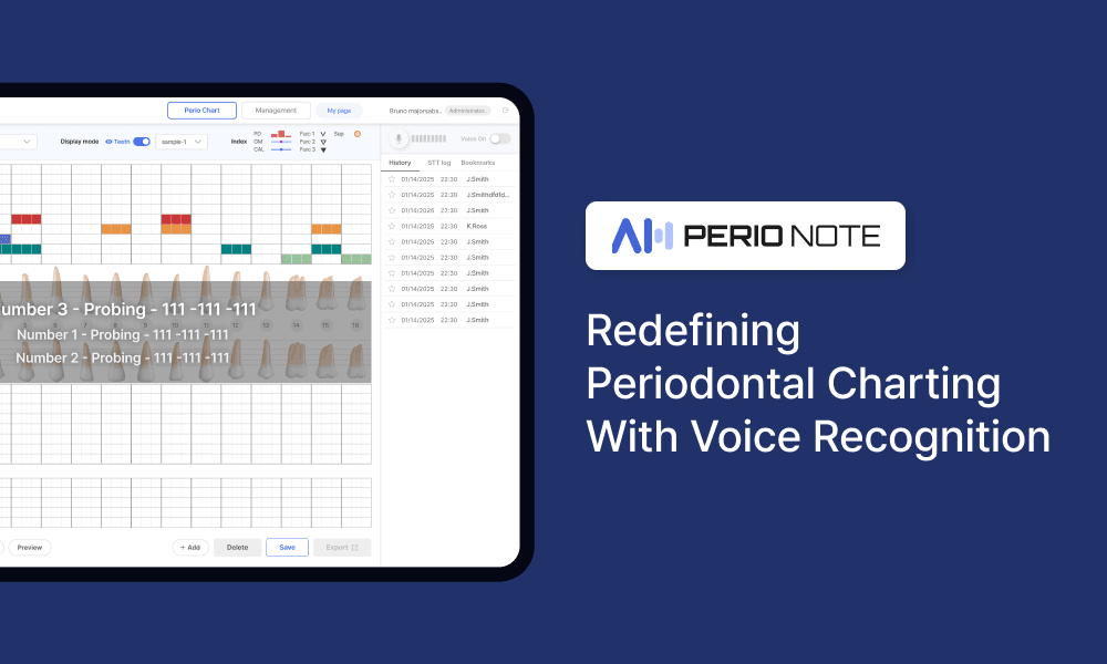 AI Perio Note: Redefining Periodontal Charting with Voice Recognition